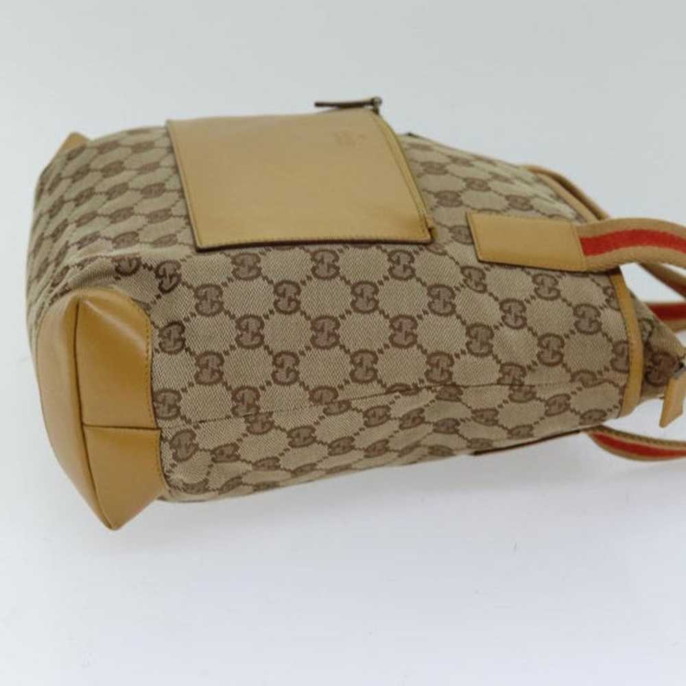 Gucci GUCCI GG Canvas Sherry Line Hand Bag Beige … - image 3