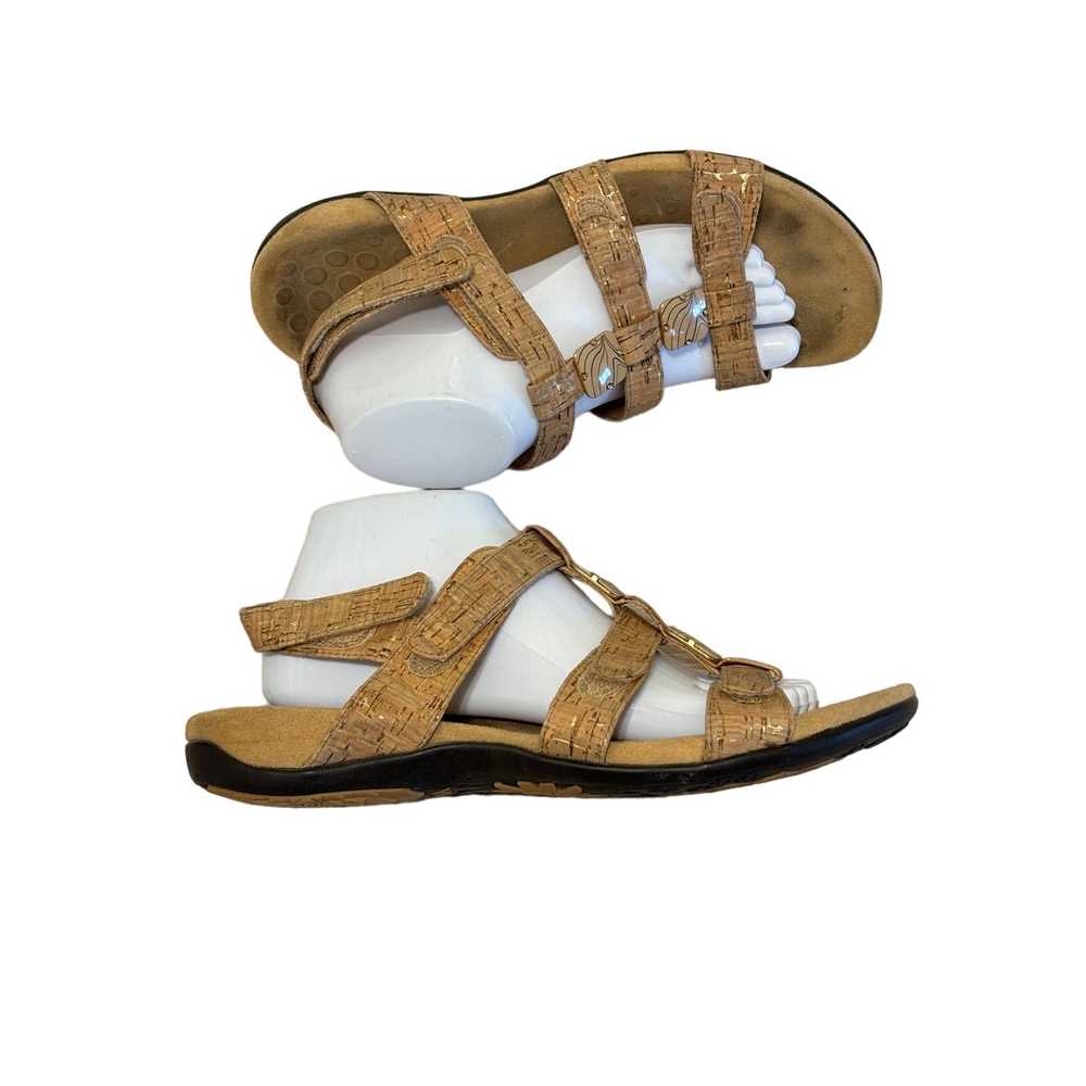 Vionic VIONIC Amber Sandals 10 Women Tan Metal Sq… - image 5