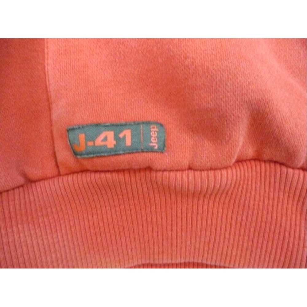 Jeep Mens Extra Large XL Faded Orange Hoodie Full… - image 4