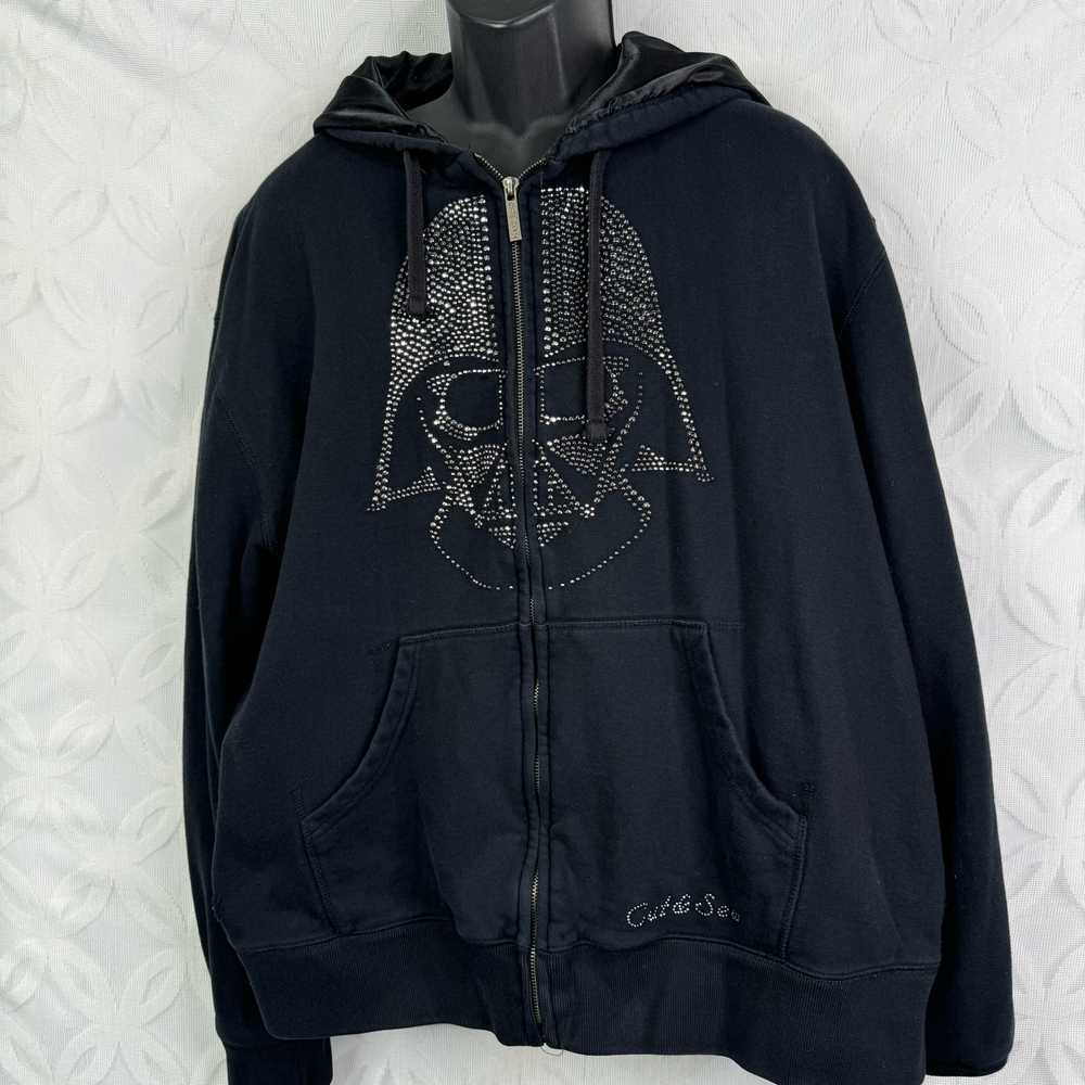 Star Wars x Marc Ecko Darth Vader Beaded Full Zip… - image 3