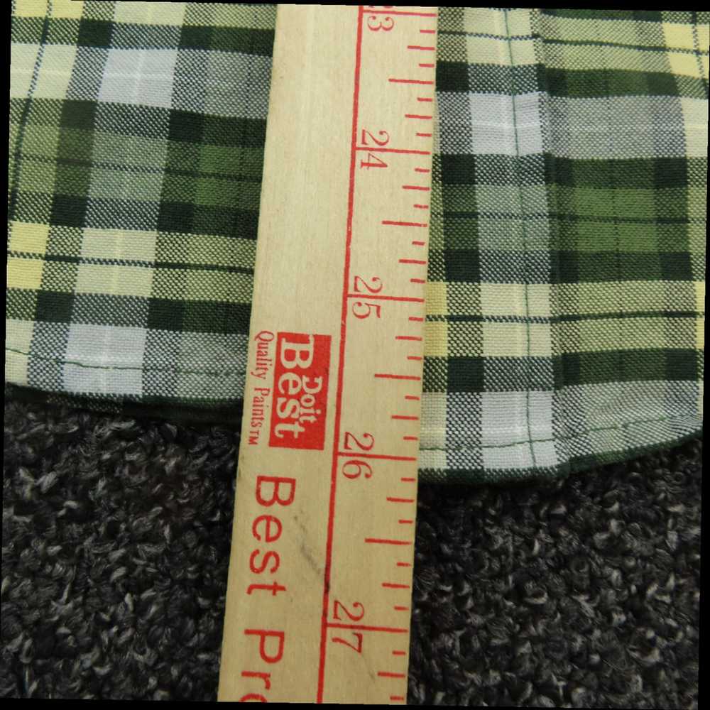 Abercrombie & Fitch Green and Yellow Plaid Patter… - image 5