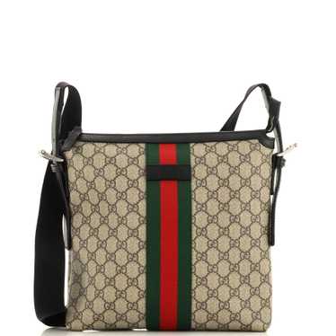 GUCCI Web Messenger Bag GG Coated Canvas Medium - image 1