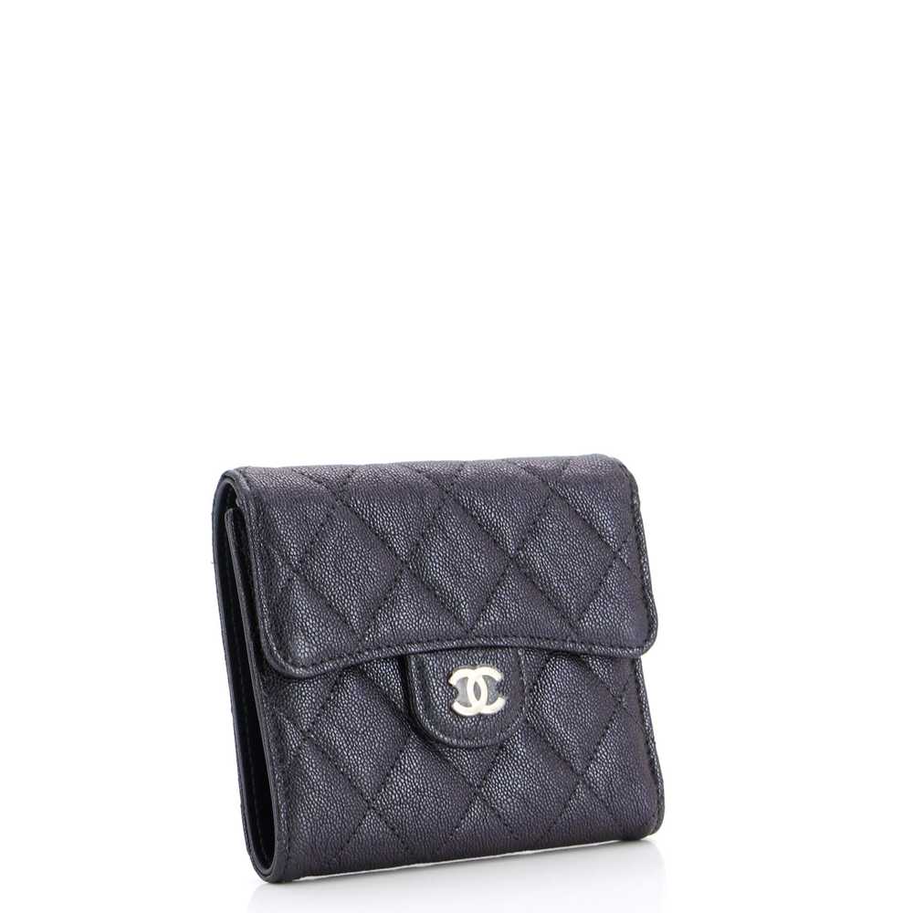 CHANEL CC Compact Classic Flap Wallet Quilted Cav… - image 3