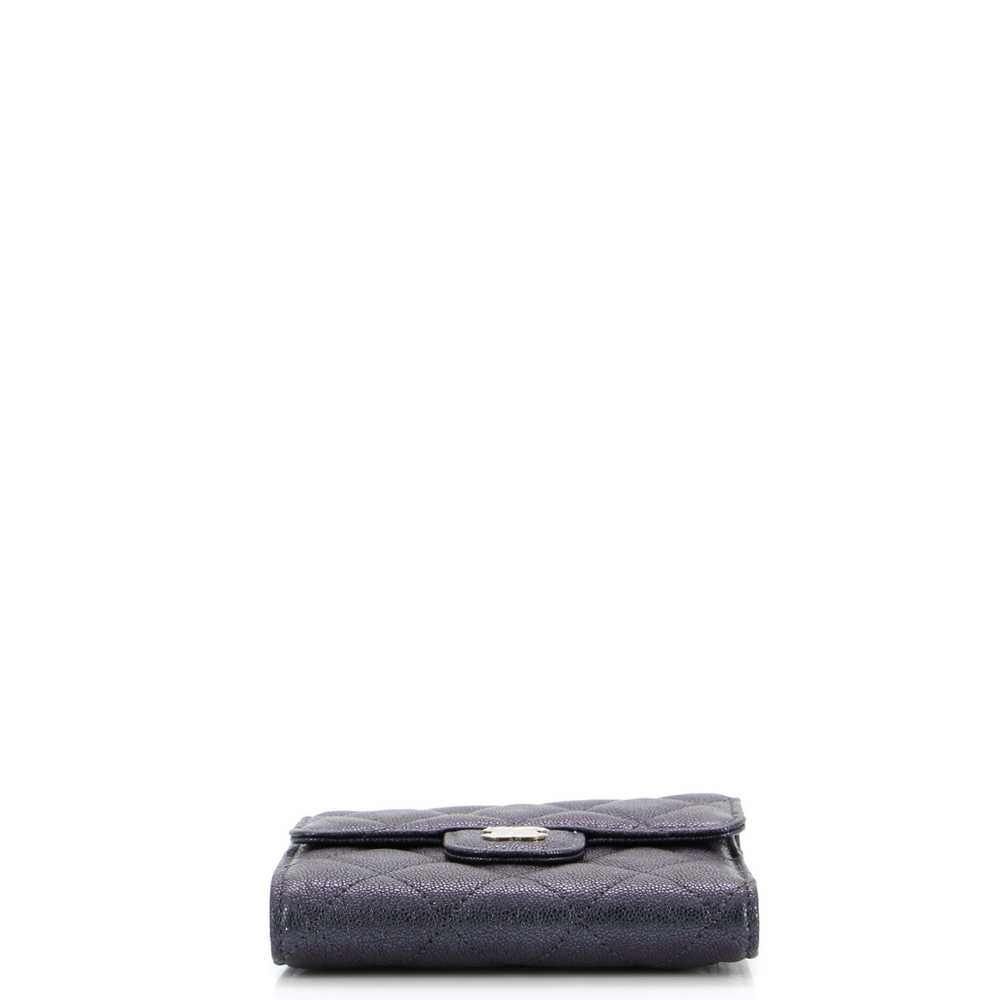 CHANEL CC Compact Classic Flap Wallet Quilted Cav… - image 5