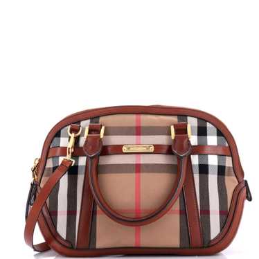 Burberry Bridle Orchard Bag House Check Canvas Sma