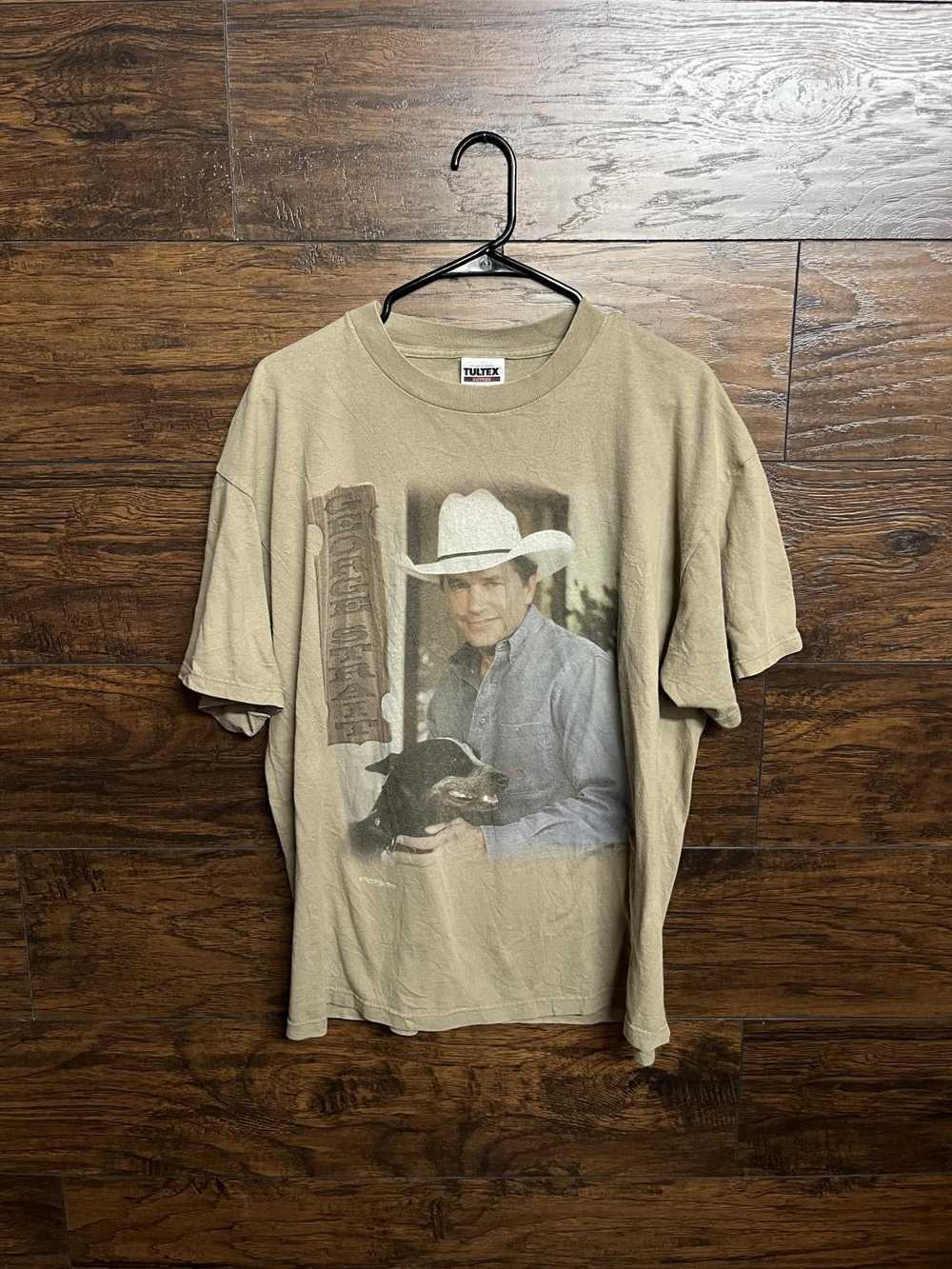 Tultex VTG George Strait T-shirt Fan Club - Count… - image 1