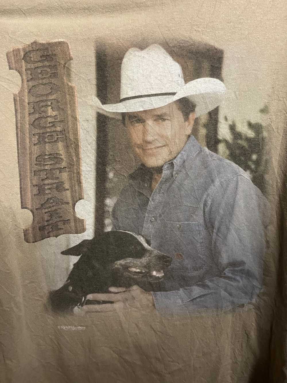 Tultex VTG George Strait T-shirt Fan Club - Count… - image 4