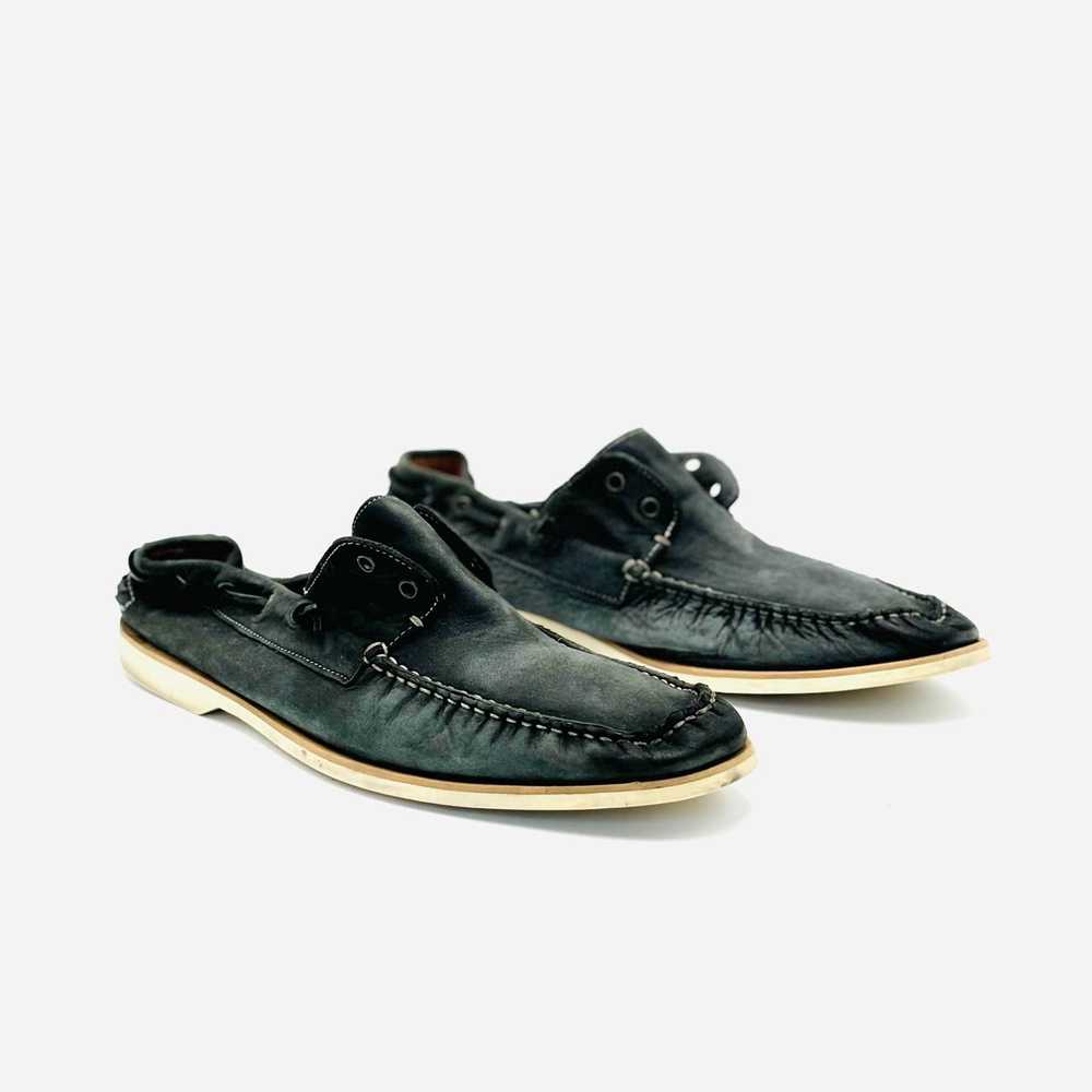 John Varvatos John Varvatos Mens Laceless Suede S… - image 1