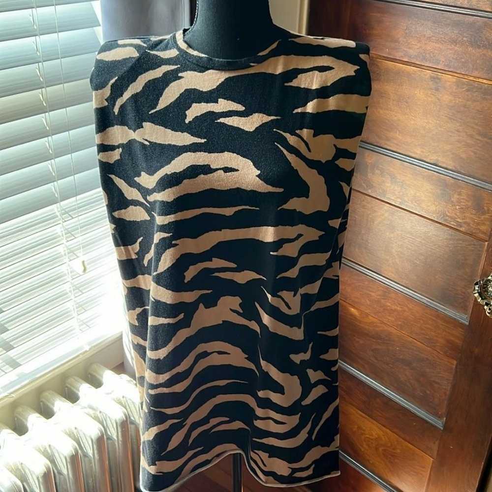 ASOS Zebra Print Mini t-Shirt dress Size 6 - image 5