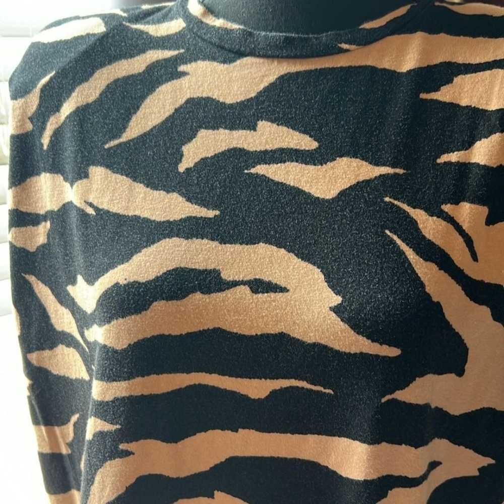 ASOS Zebra Print Mini t-Shirt dress Size 6 - image 6