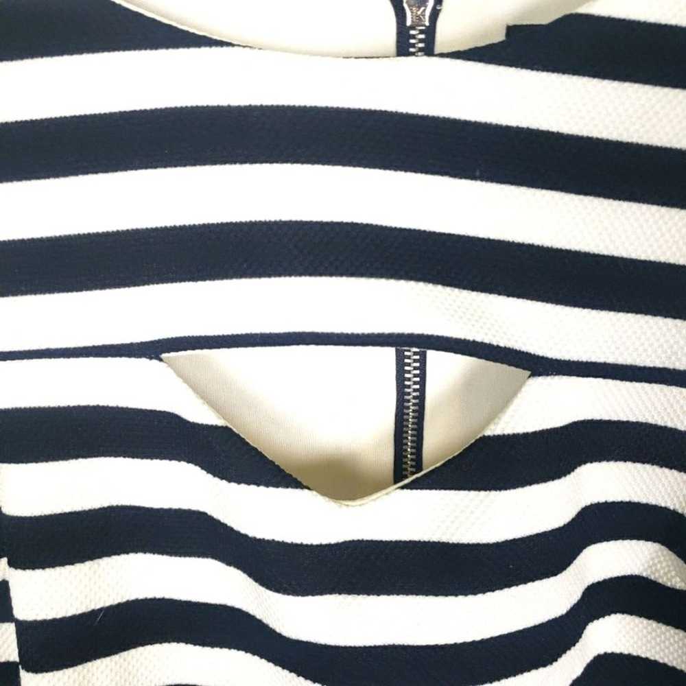 Women's Topshop Sleeveless Black White Stripe Sho… - image 10