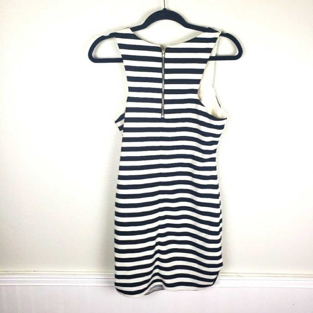 Women's Topshop Sleeveless Black White Stripe Sho… - image 2