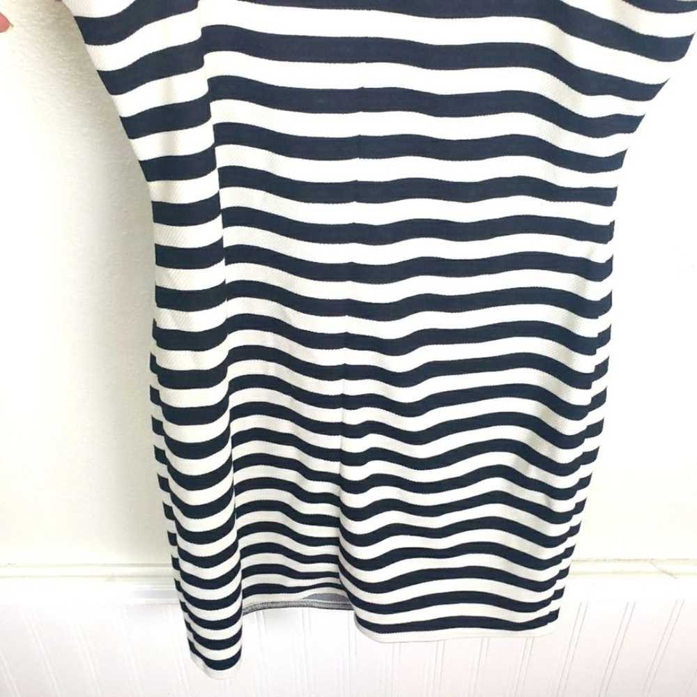 Women's Topshop Sleeveless Black White Stripe Sho… - image 7