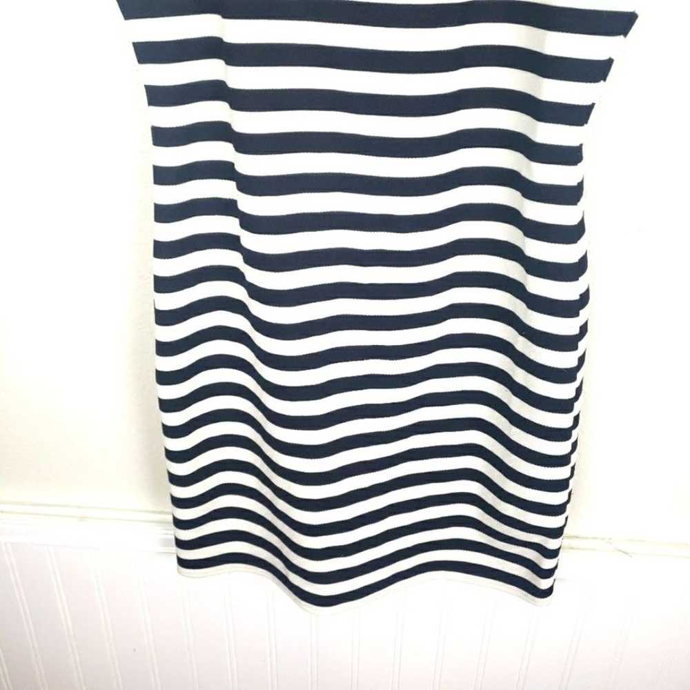 Women's Topshop Sleeveless Black White Stripe Sho… - image 9