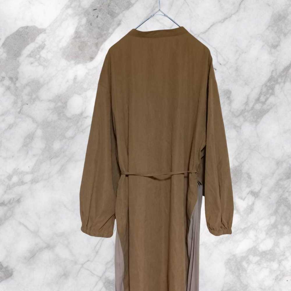 Light brown long one-piece dress with long sleeve… - image 10