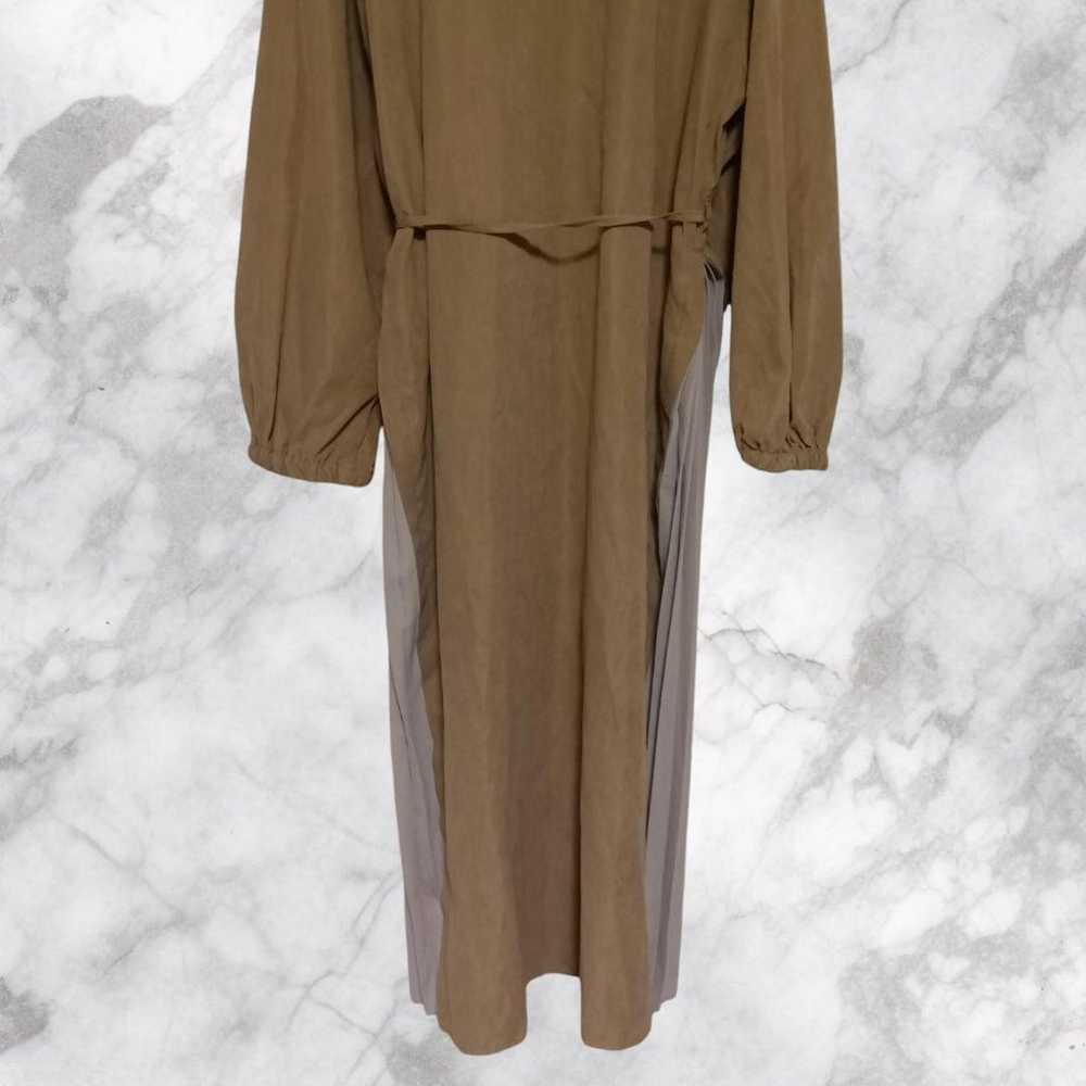 Light brown long one-piece dress with long sleeve… - image 11