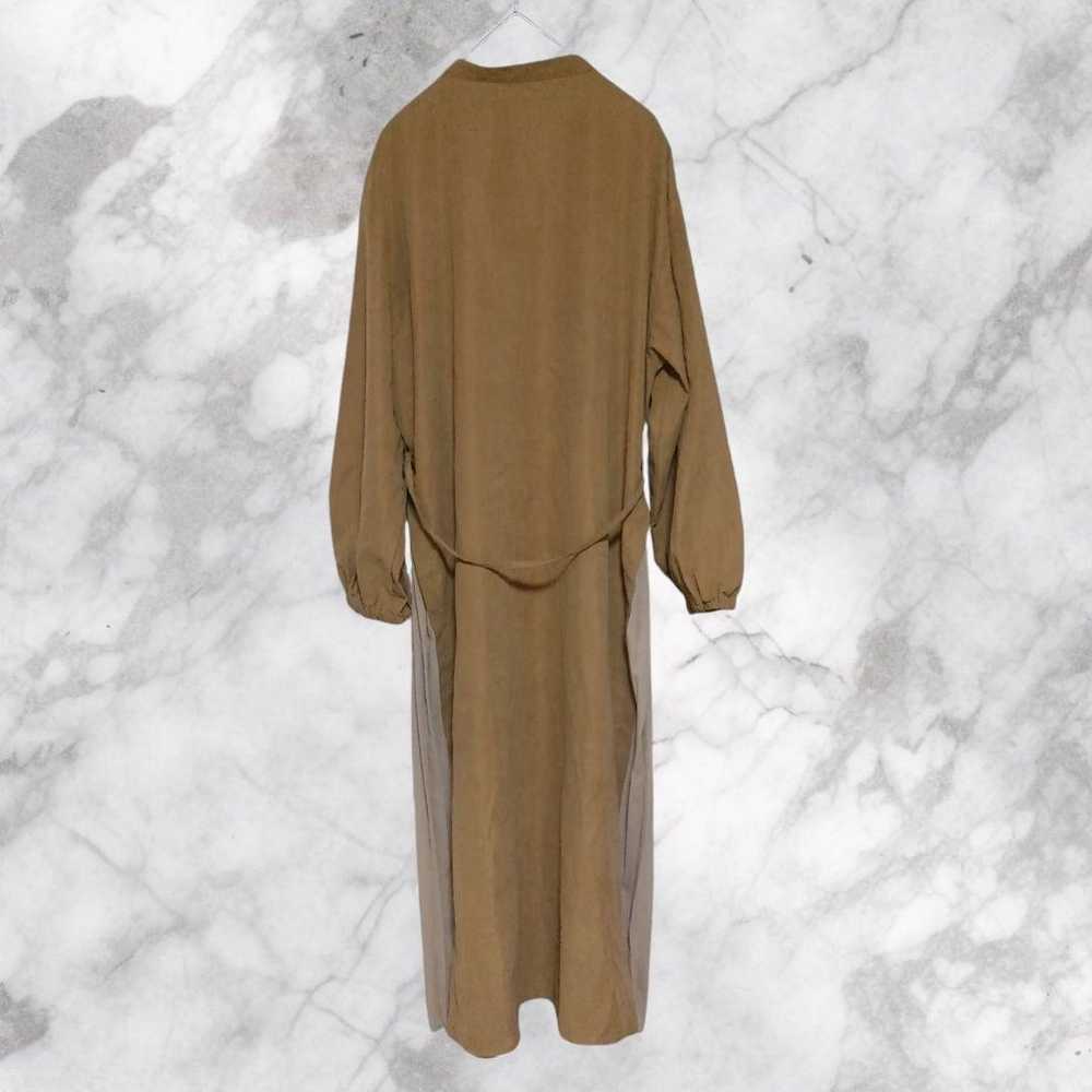 Light brown long one-piece dress with long sleeve… - image 2