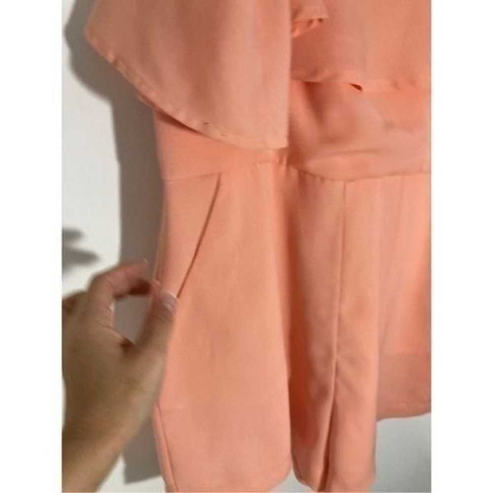 Endless Rose Medium Strapless Coral Romper - image 2