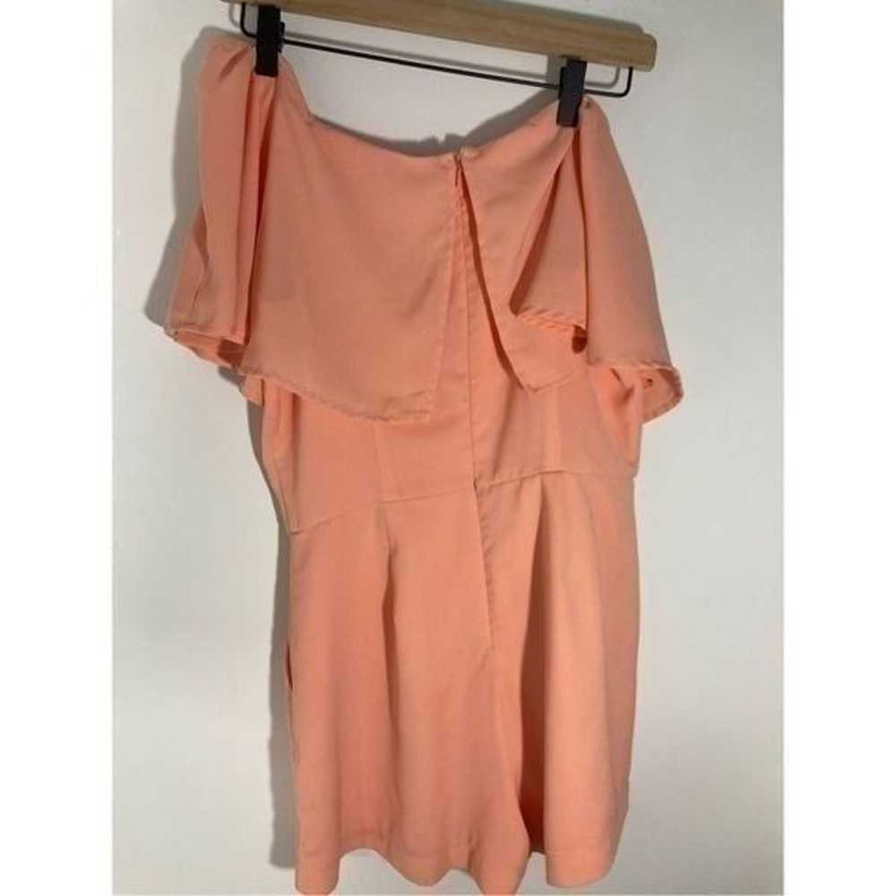 Endless Rose Medium Strapless Coral Romper - image 5