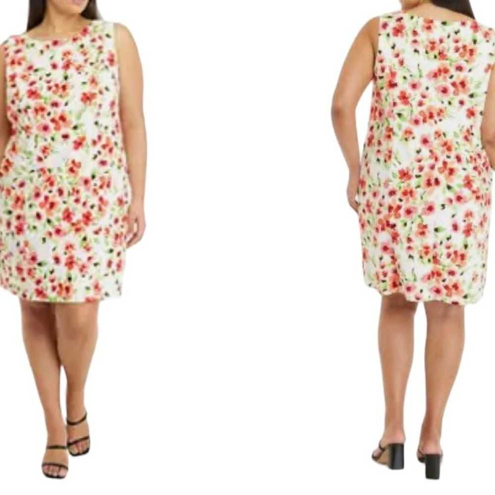 AGB
Plus Size Sleeveless Polka Dot Sheath Dress s… - image 7