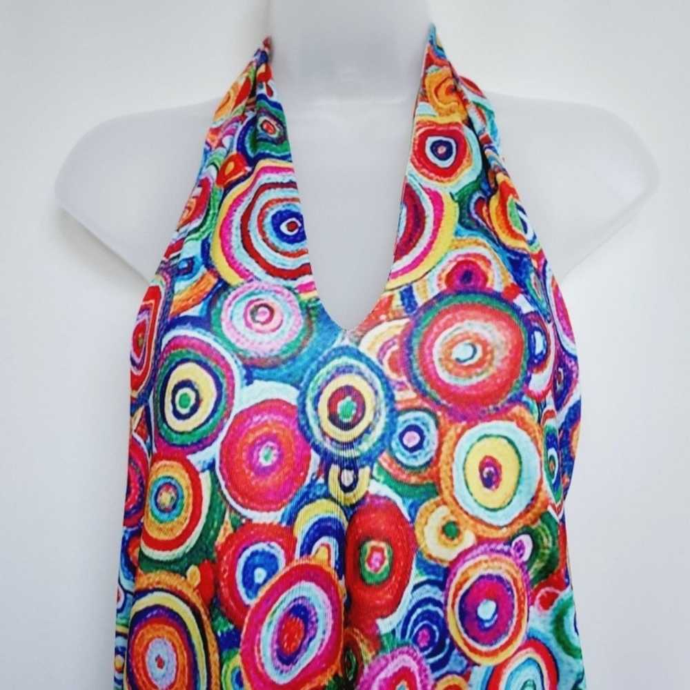 ♧NWOT Chicme colorful open back halter dress *Lar… - image 2