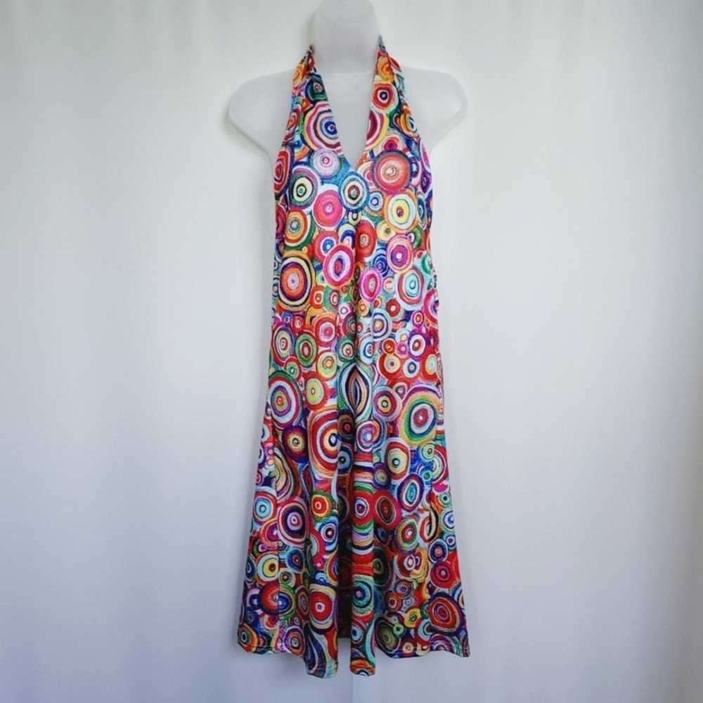 ♧NWOT Chicme colorful open back halter dress *Lar… - image 7