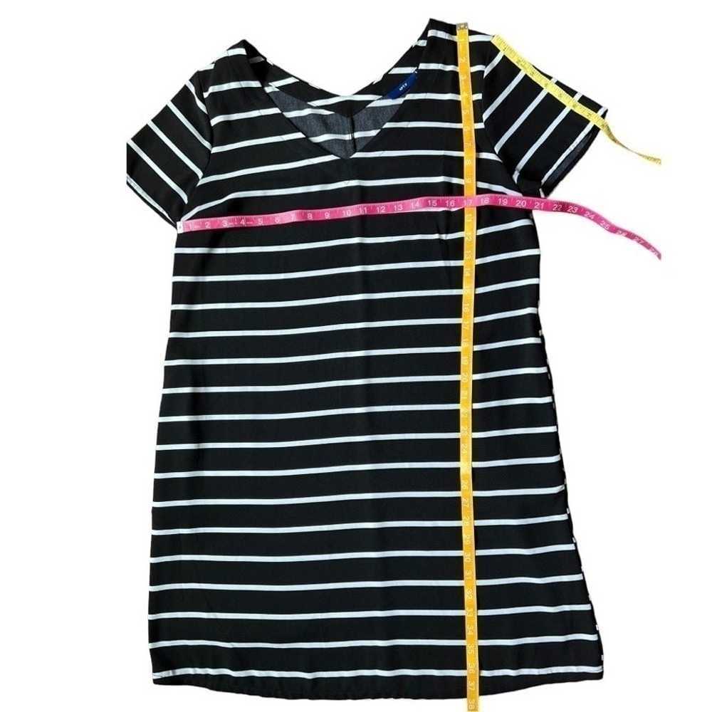 Apt. 9 Black & White Striped Short Sleeve V Neck … - image 12