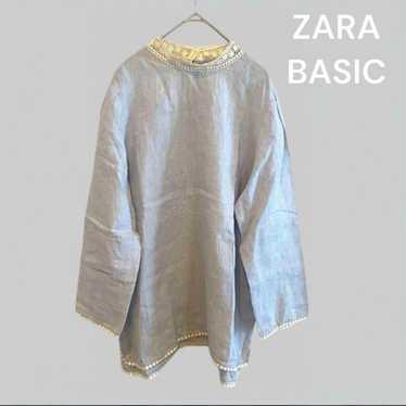 Zara Basic Long Sleeve Linen Tunic - Simple