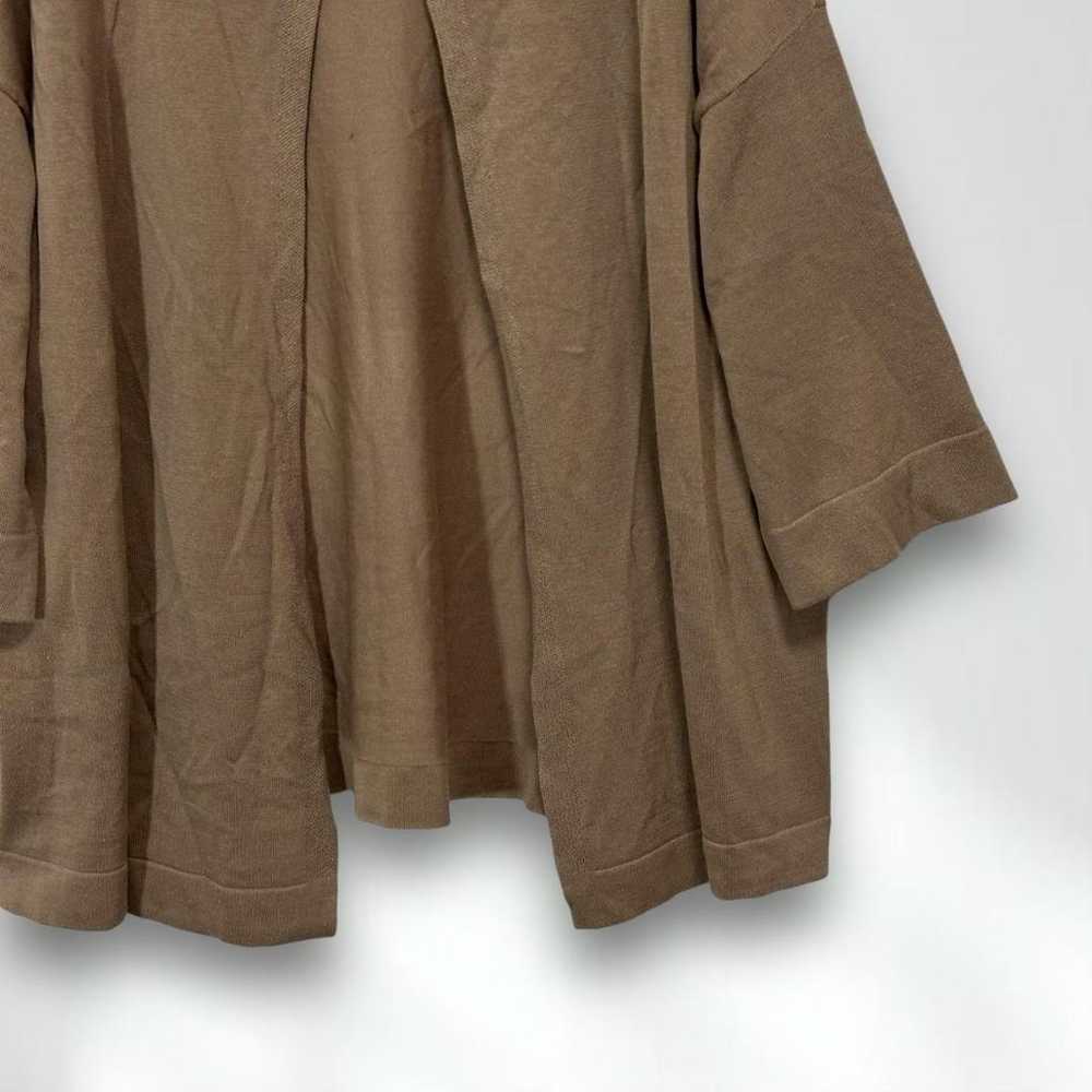 E6121【Georges Rech】T-shirt Brown Crew Neck Plain … - image 6