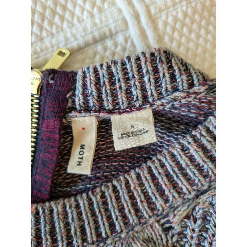 Anthropologie Moth Anita Swing Sweater Purple Gra… - image 10