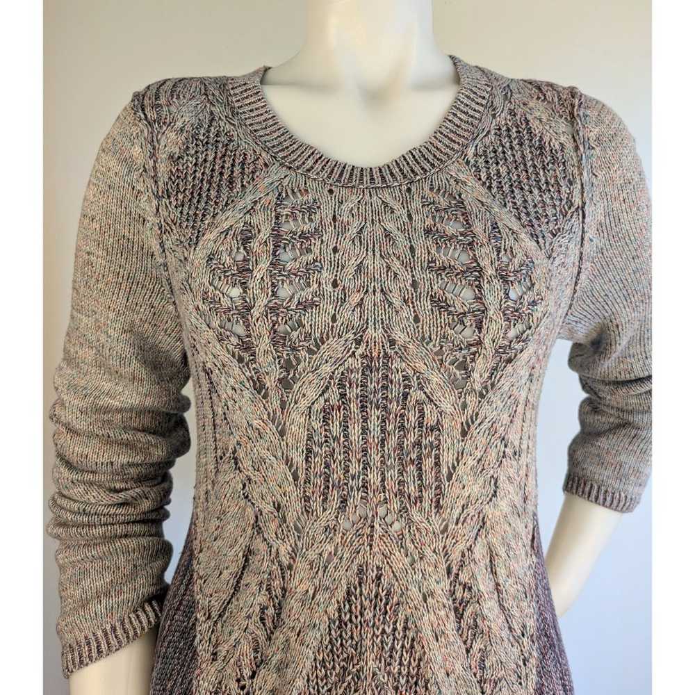 Anthropologie Moth Anita Swing Sweater Purple Gra… - image 4