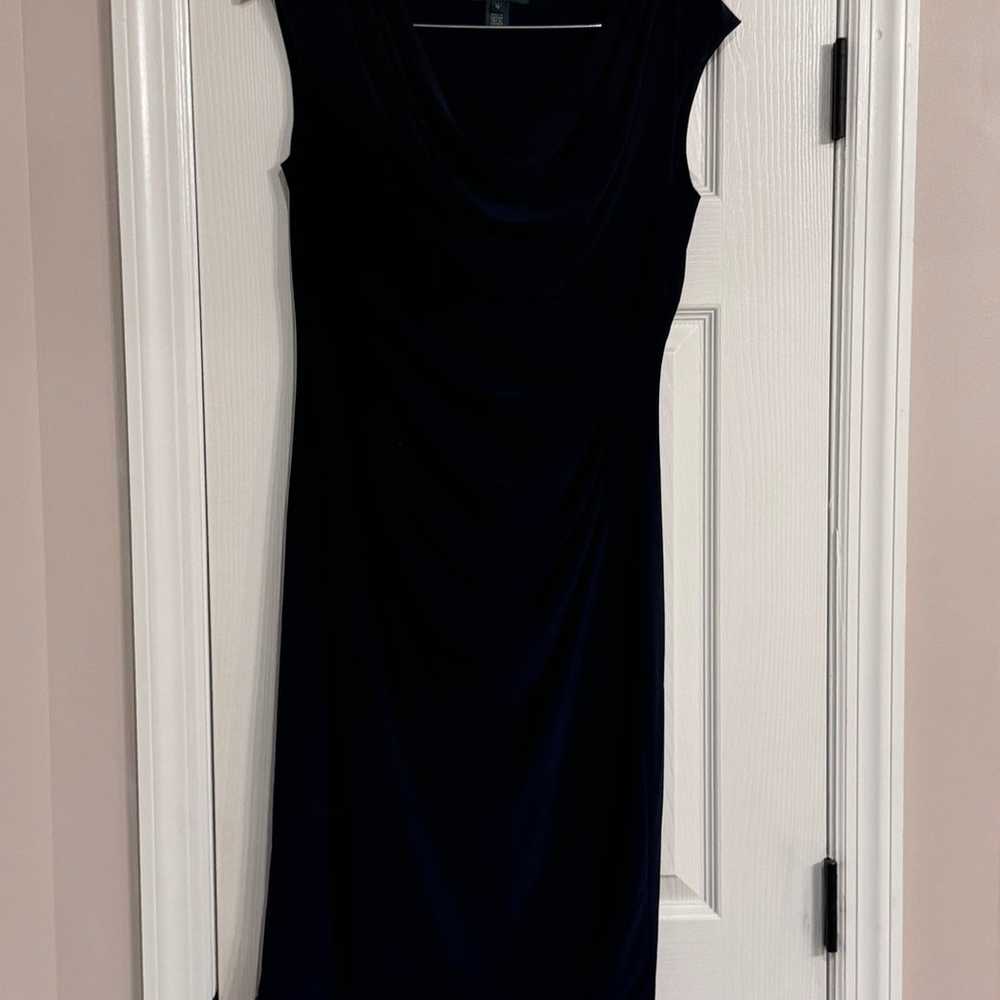 Lauren Ralph Lauren navy dress sz 10 - image 1