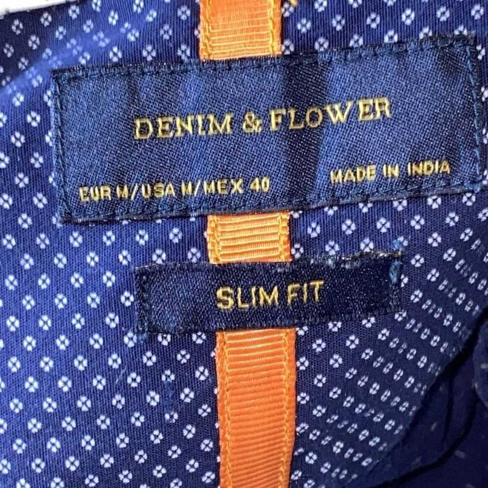 Flower Mountain Denim & Flower Men’s Blue White F… - image 8