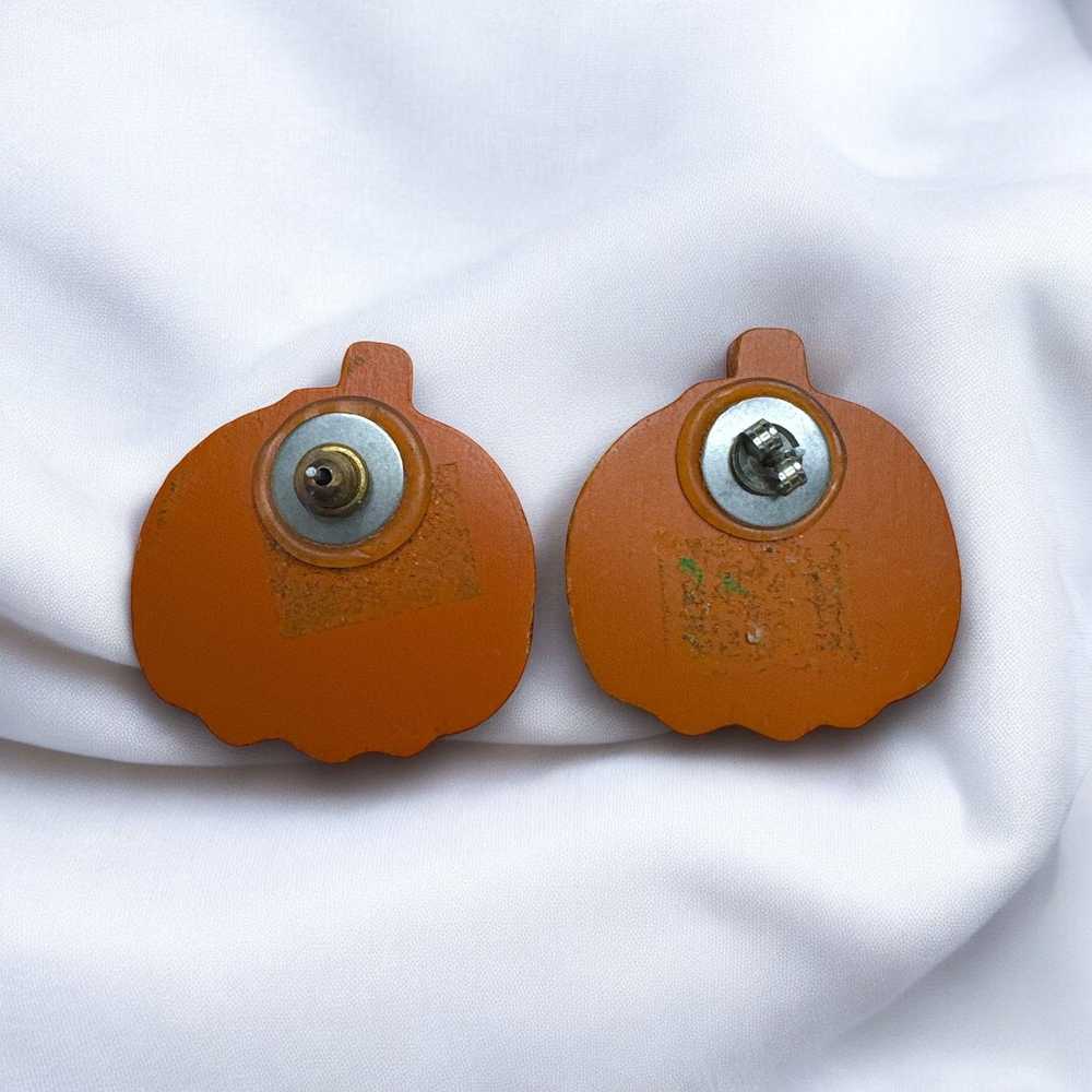 Vintage Vintage Halloween Pumpkin Earrings - image 2