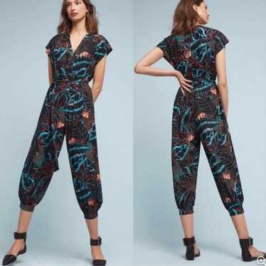 Anthropologie maeve belted jumpsuit