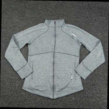 Reebok Womens Small Gray Full Zip Long Sleeve Moc… - image 1