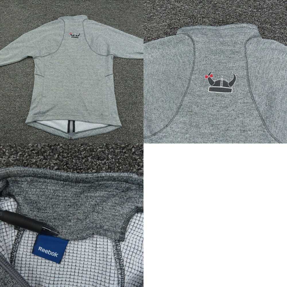 Reebok Womens Small Gray Full Zip Long Sleeve Moc… - image 8