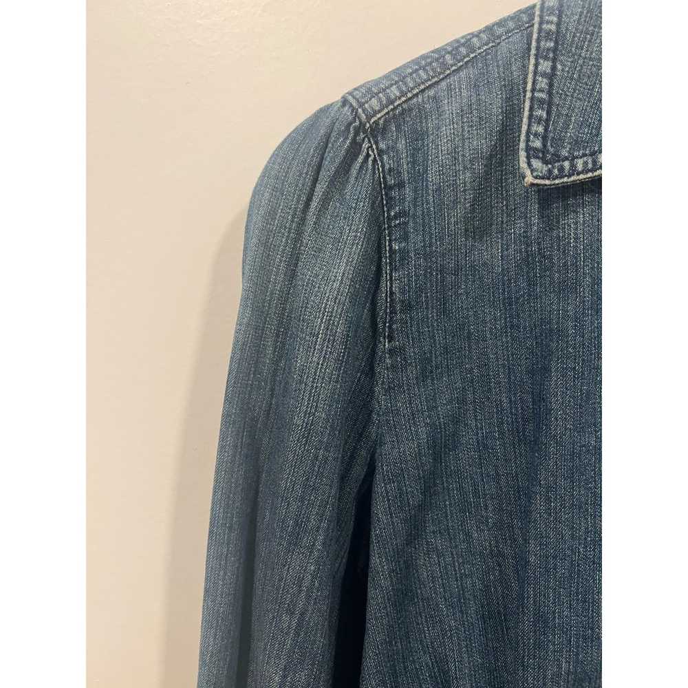 Vintage Ralph Lauren Denim Pleated Jean Shirt Wes… - image 7