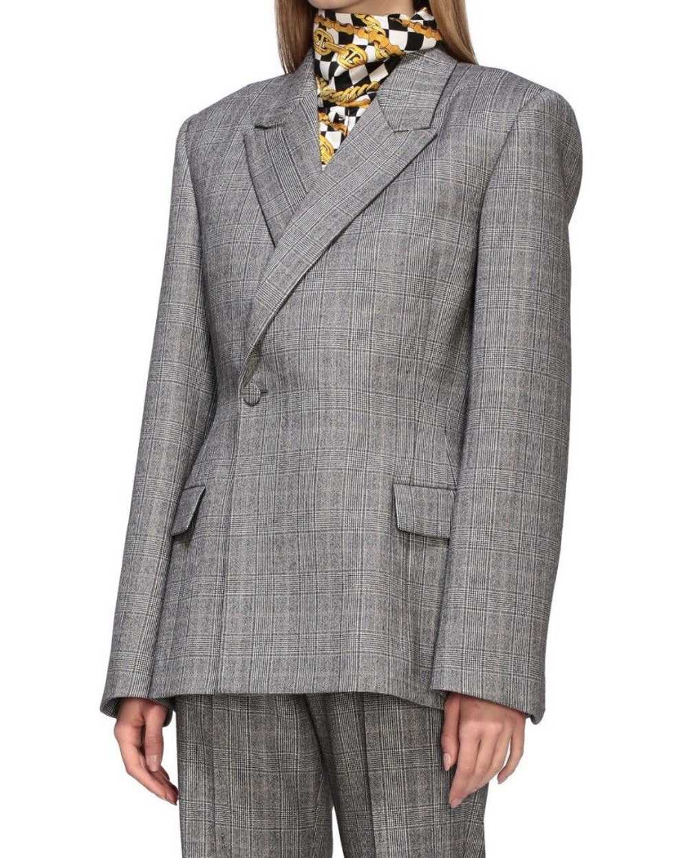 Balenciaga Single-breasted checked blazer - image 12