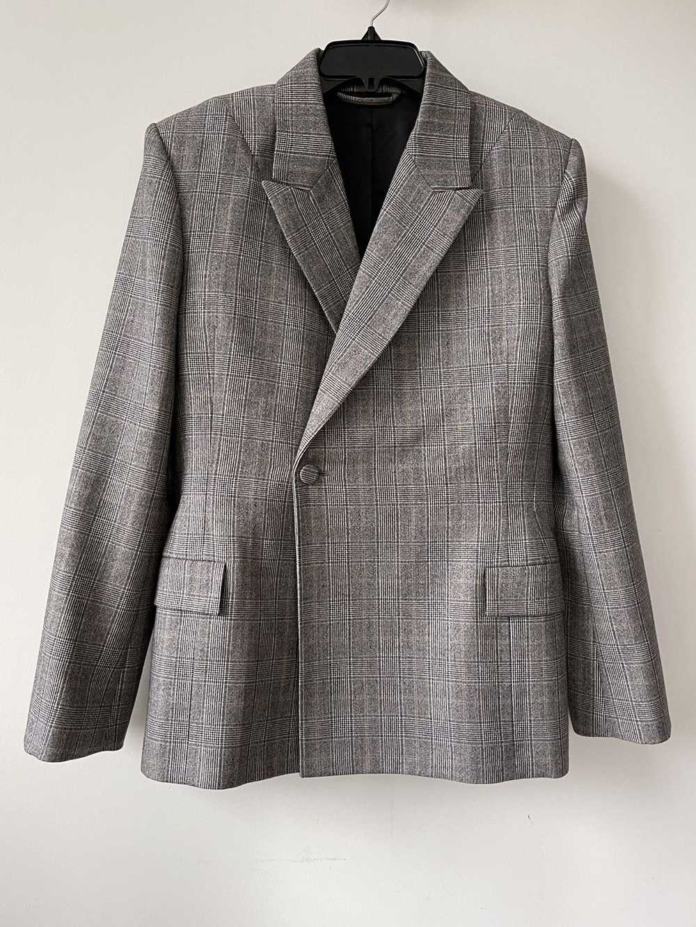 Balenciaga Single-breasted checked blazer - image 1