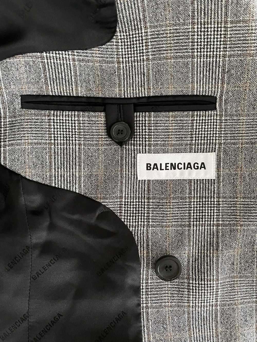 Balenciaga Single-breasted checked blazer - image 5