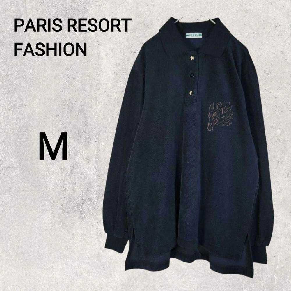 【PARIS RESORT FASHION】Paris Resort Shirt (M) Embr… - image 1