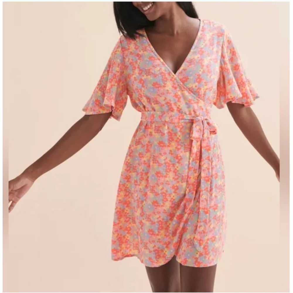 BILLABONG | All For You Floral Wrap Dress Flutter… - image 1