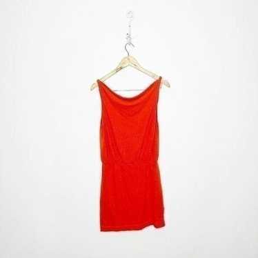 FREE PEOPLE FP BEACH Riviera Mini Dress ORANGE li… - image 1