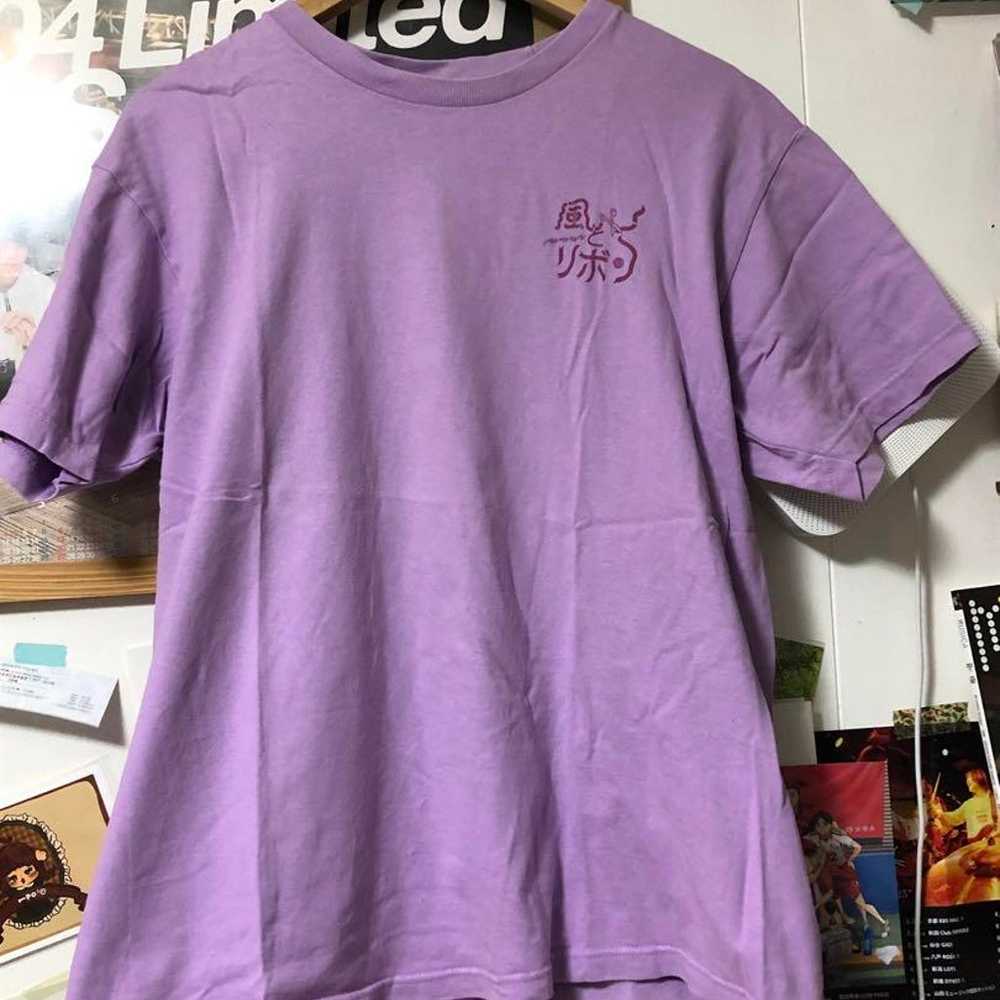 Aimyon Wind and Ribbon T-shirt Size L Purple Vint… - image 1