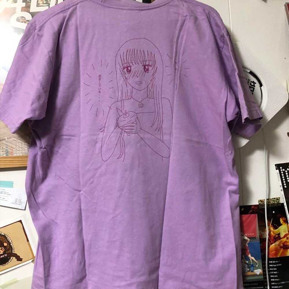 Aimyon Wind and Ribbon T-shirt Size L Purple Vint… - image 3