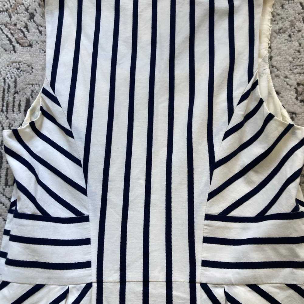 Anthropologie Maeve Chessia Navy & Cream Striped … - image 12