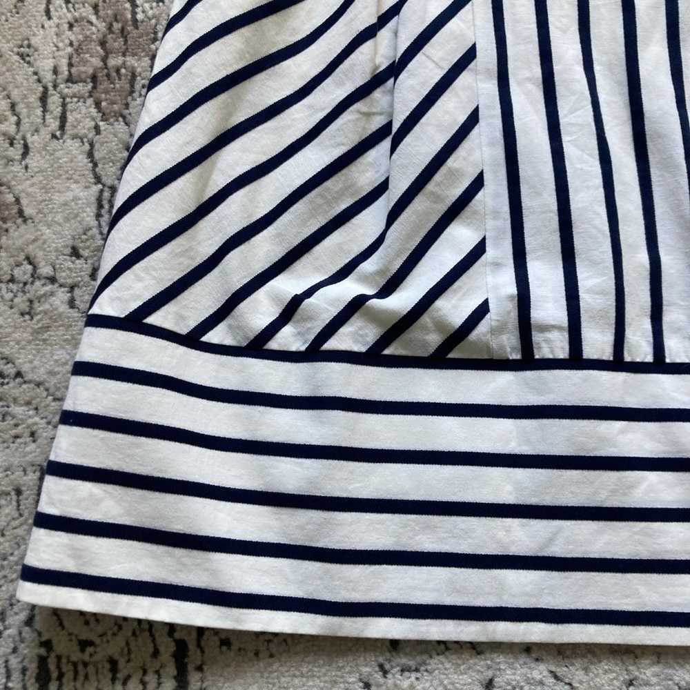 Anthropologie Maeve Chessia Navy & Cream Striped … - image 5