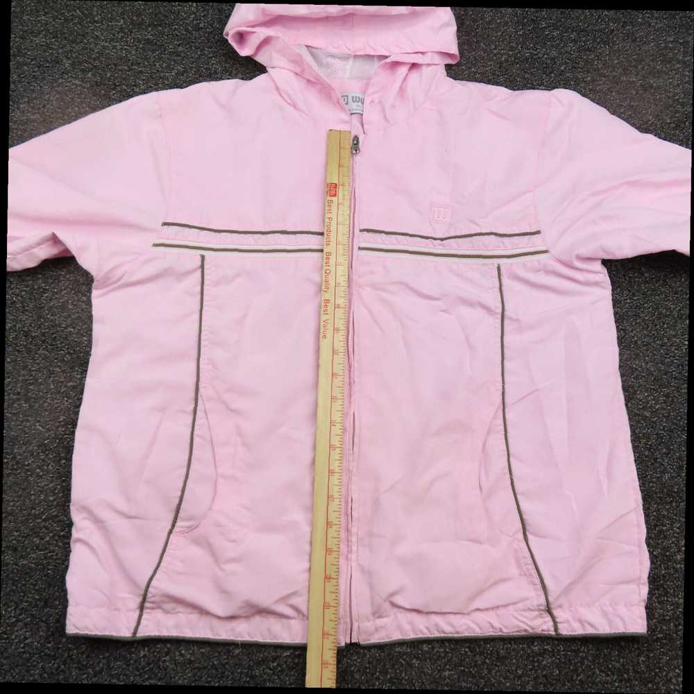 Vintage Extra Large Womens Pink Full Zip Hooded L… - image 4