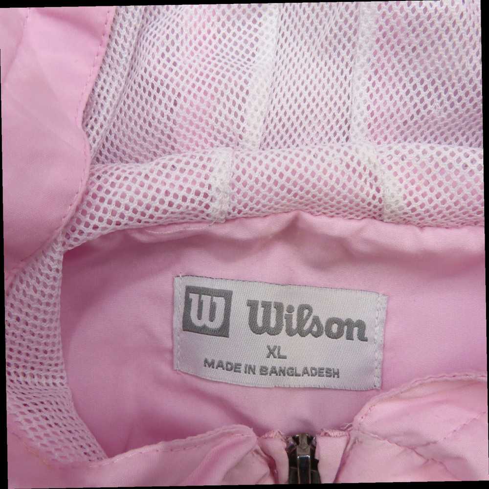 Vintage Extra Large Womens Pink Full Zip Hooded L… - image 8